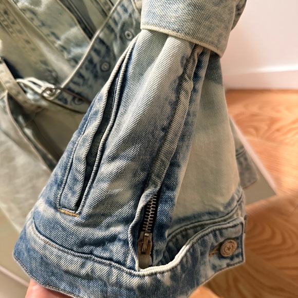 Golden Goose Deluxe Brand ombre Denim Jacket with Belt, authentic size S - Picture 6 of 8